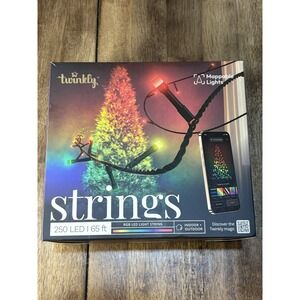 Twinkly App-Controlled Mapable RGB Light Strings, 250 LED Indoor/Outdoor 65ft